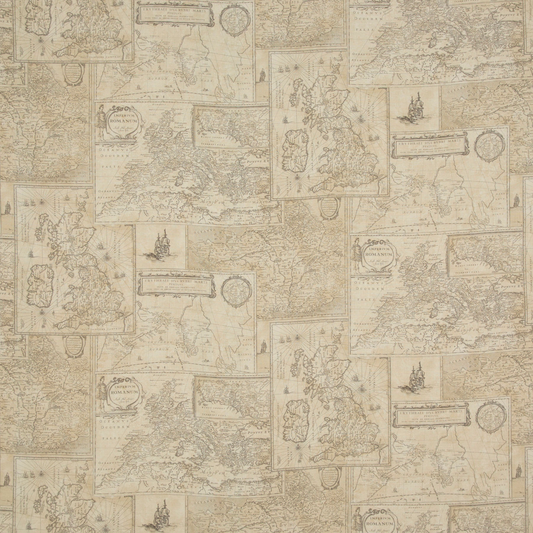 Mulberry Home | Bohemian Travels Linen fabric - Sand