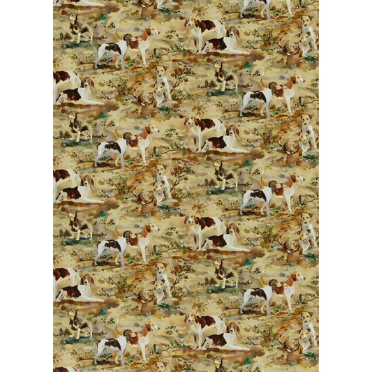 Mulberry Home | Mulberry Hounds Velvet fabric - Multi