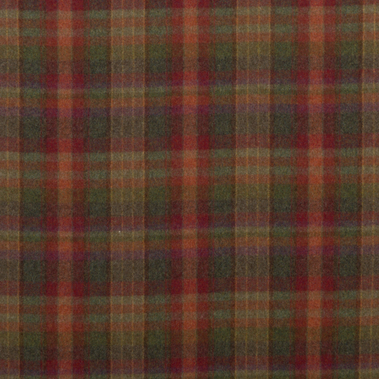 Mulberry Home | Country Plaid fabric - Red/Lovat/Heather