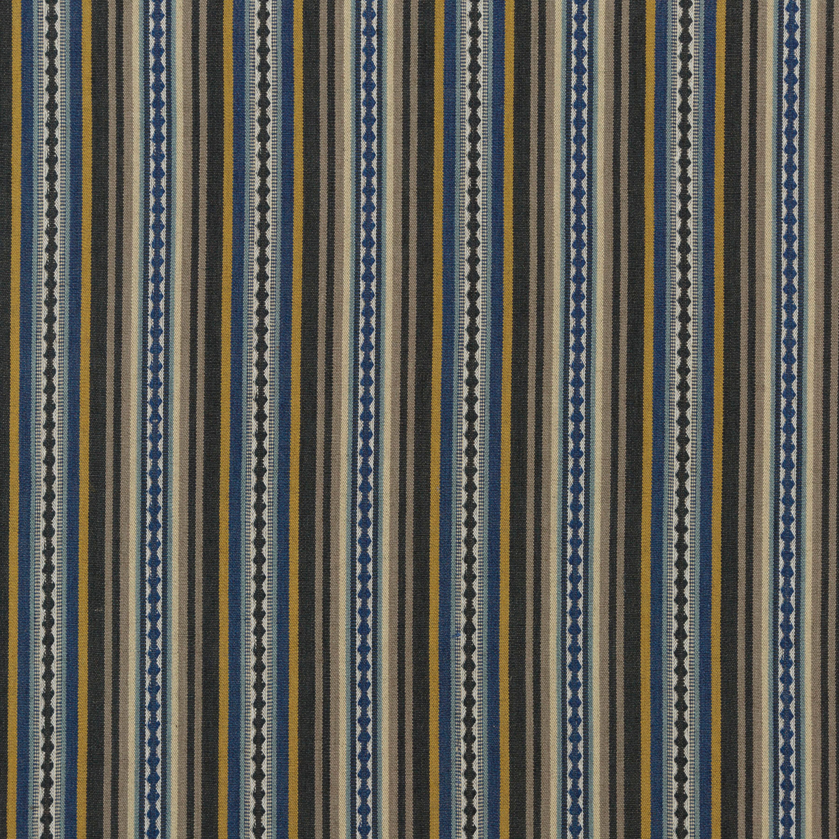 Mulberry Home | Dalton Stripe fabric - Indigo/Ochre