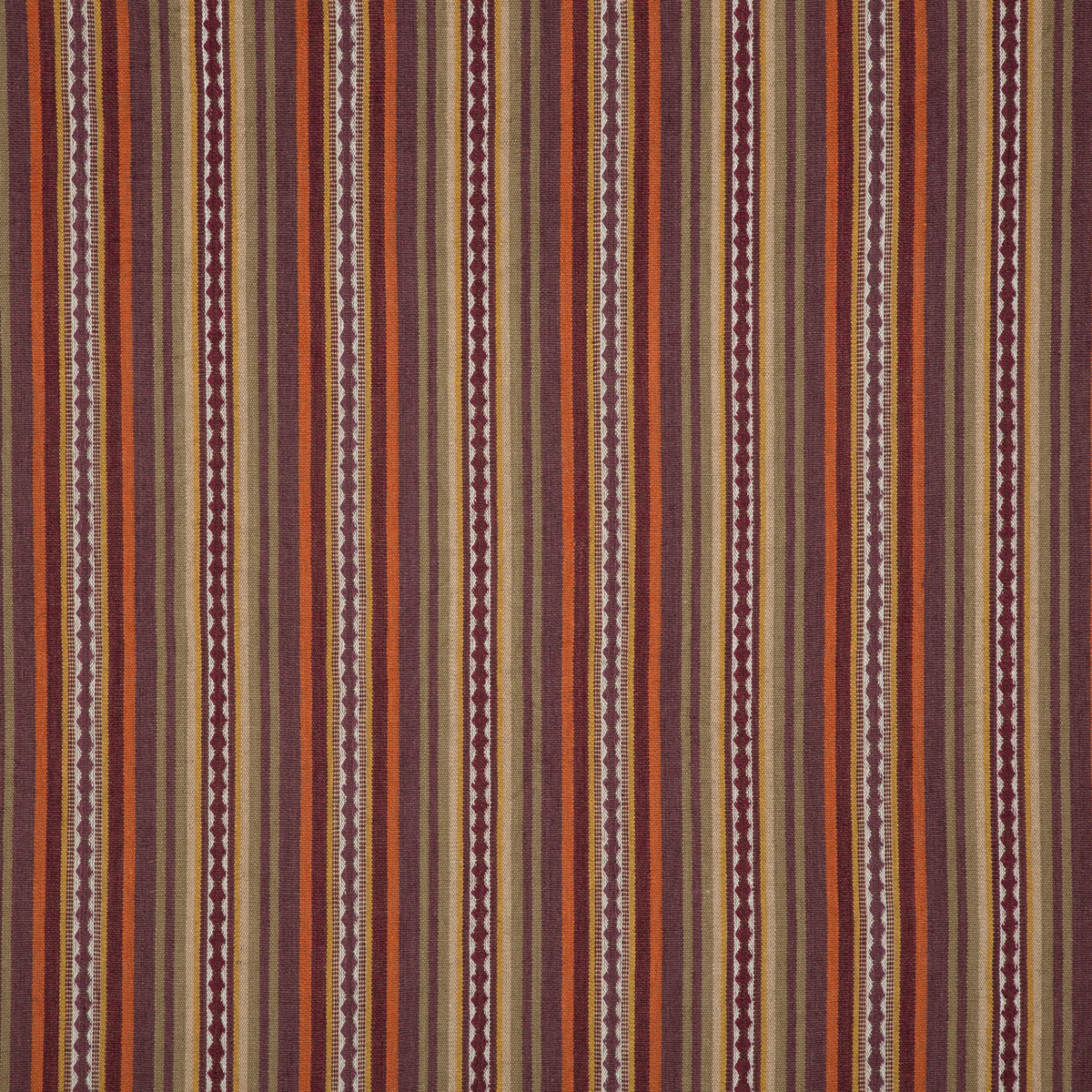 Mulberry Home | Dalton Stripe fabric - Spice/Plum