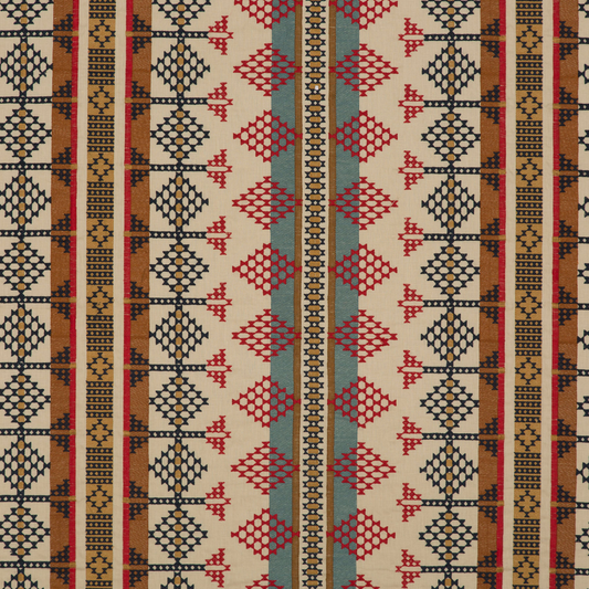 Mulberry Home | Saddle Blanket fabric - Indigo/Red