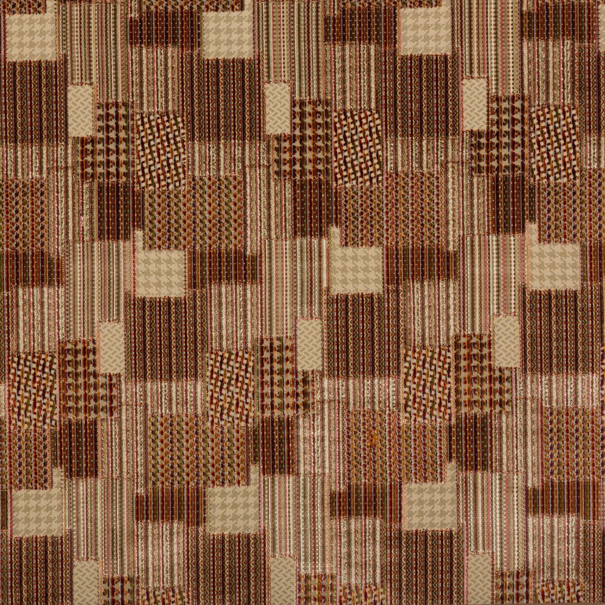 Mulberry Home | Bohemian Patchwork fabric - Plum/Spice