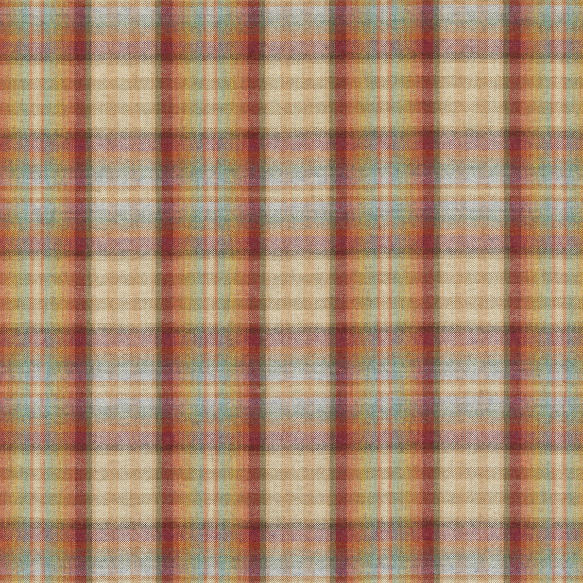 Mulberry Home | Nevis fabric - Red/ Stone