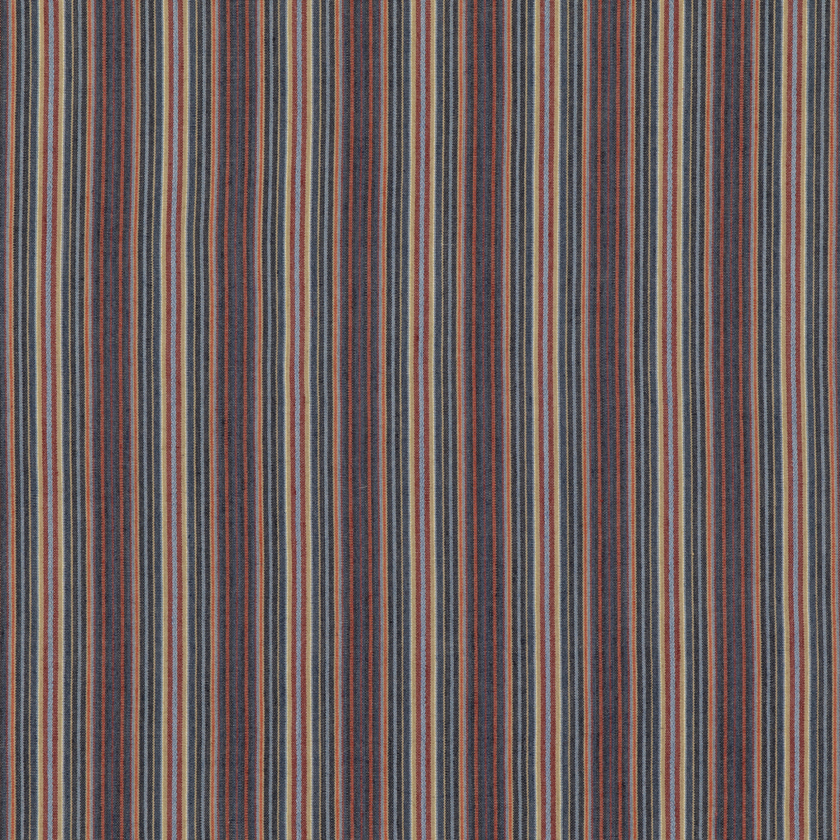 Mulberry Home | Falconer Stripe fabric - Indigo/Red