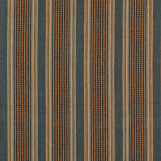 Mulberry Home | Berber Stripe fabric - Denim