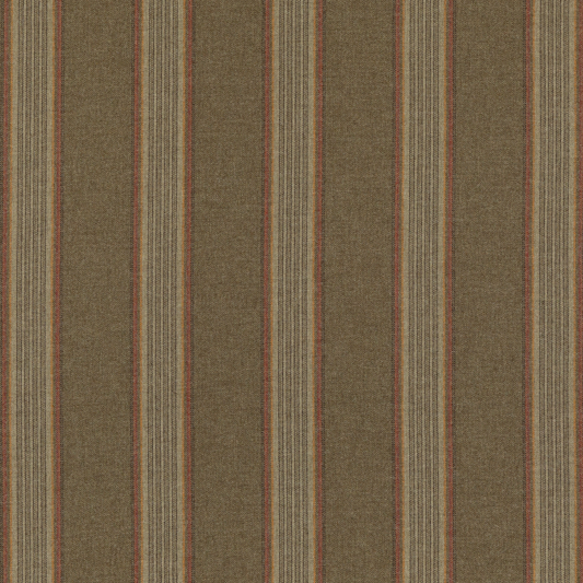 Mulberry Home | Moray Stripe fabric - Lovat