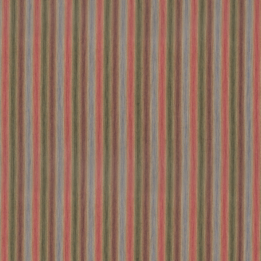 Mulberry Home | Shepton Stripe fabric - Plum/Green