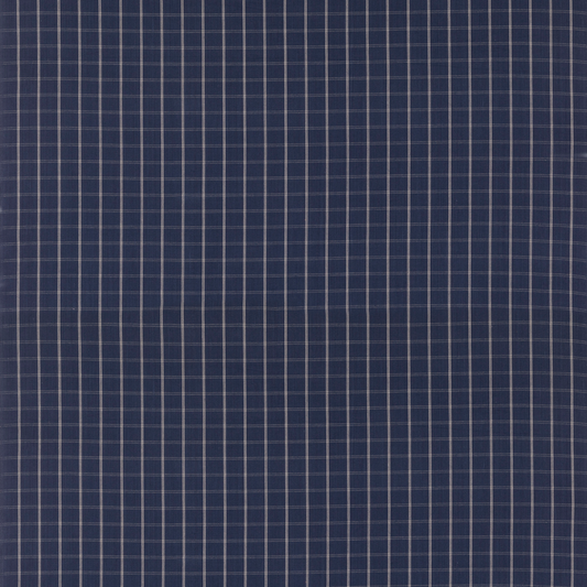 Mulberry Home | Compass Check fabric - Indigo