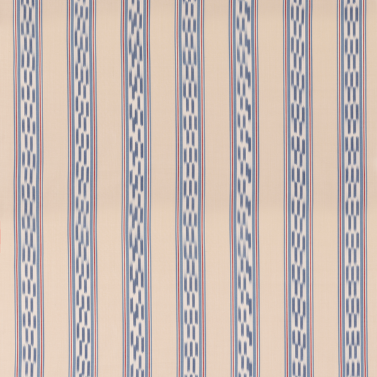Mulberry Home | Breezy Stripe fabric - Blue/Red