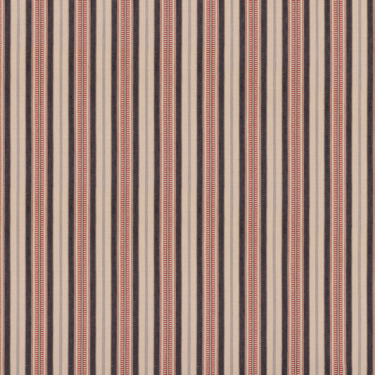 Mulberry Home | Shelter Stripe fabric - Indigo/Red