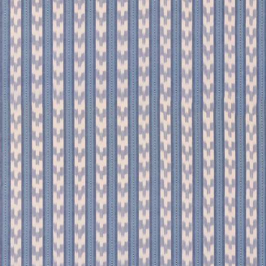 Mulberry Home | Chart Stripe fabric - Blue