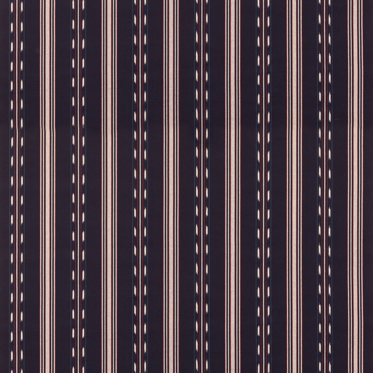 Mulberry Home | Eastwind Stripe fabric - Indigo/Red