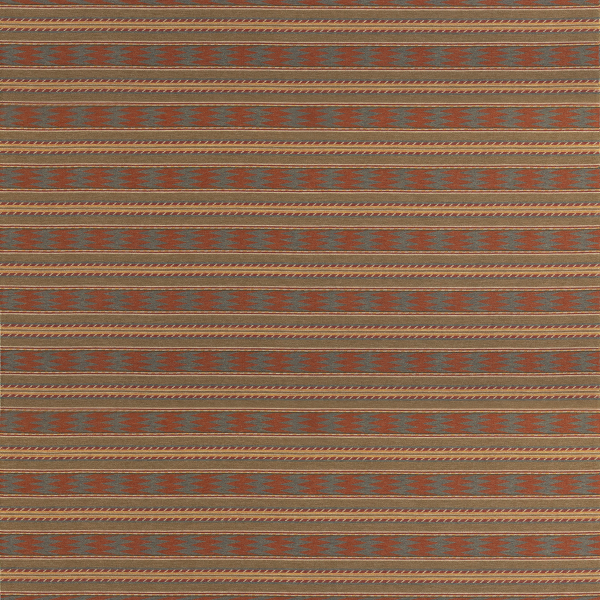 Mulberry Home | Inveraray fabric - Russet/Teal