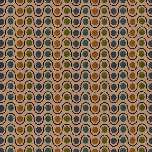 Mulberry Home | Wicket fabric - Green/Blue