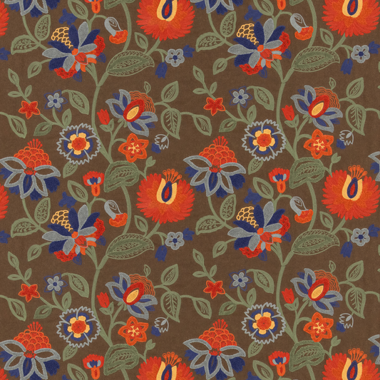 Mulberry Home | Gorton fabric - Red/Teal