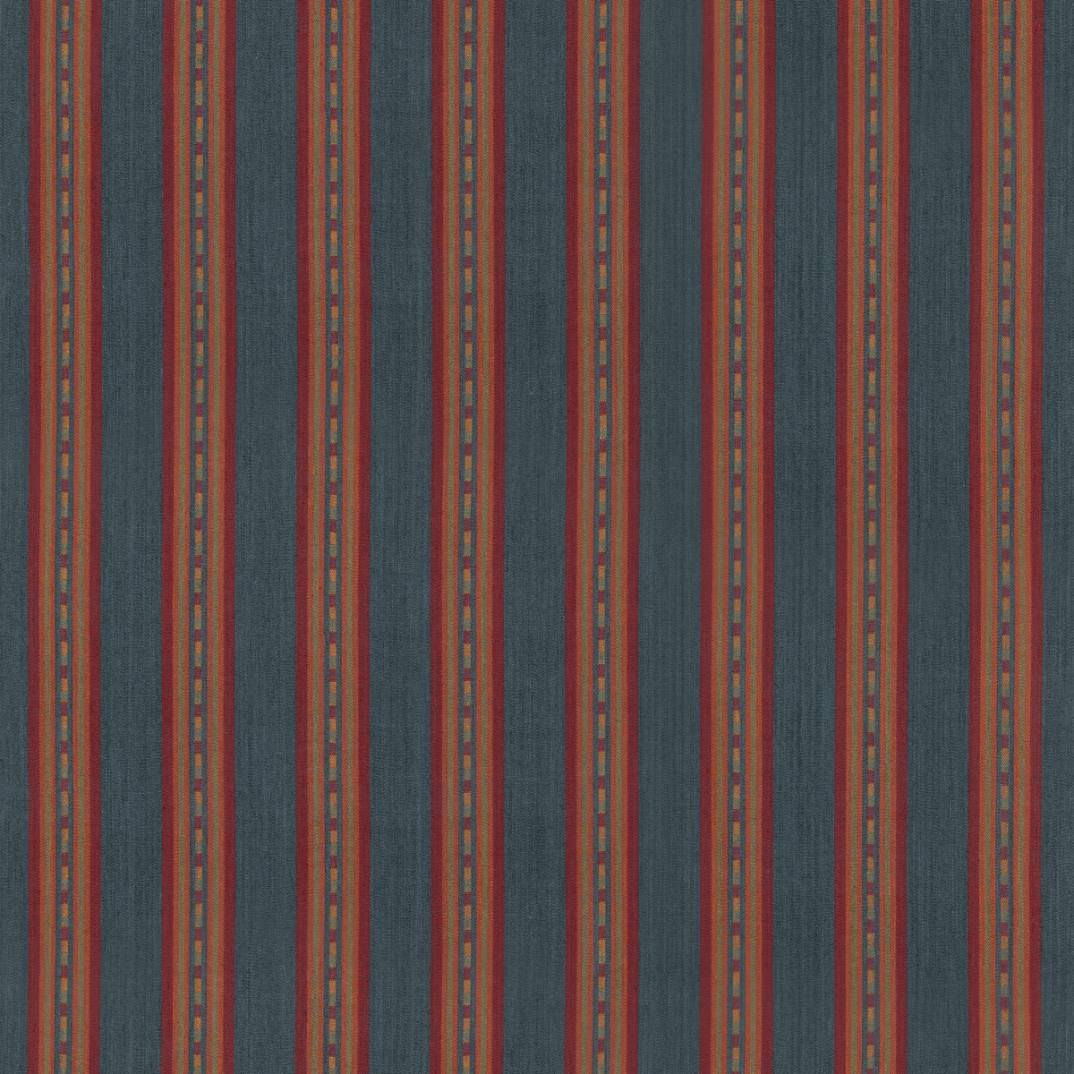 Mulberry Home | Country Stripe fabric - Teal