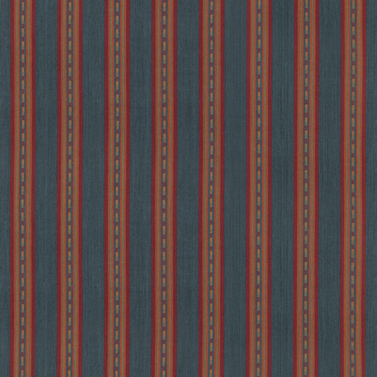 Mulberry Home | Country Stripe fabric - Teal