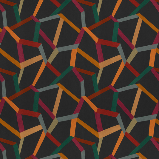 Mulberry Home | Beltane fabric - Midnight Blue