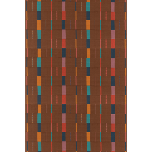 Mulberry Home | Paddock Stripe fabric - Espresso