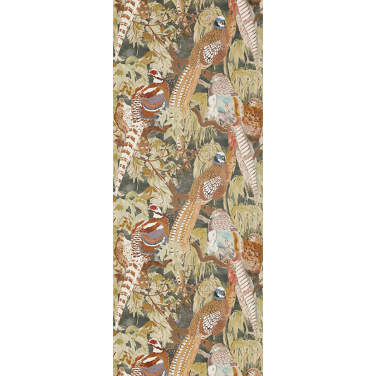 Mulberry Home | Game Birds wallcovering - Charcoal