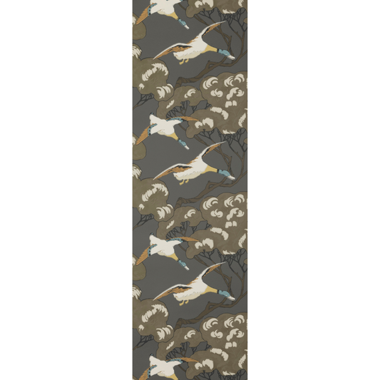 Mulberry Home | Flying Ducks wallcovering - Charcoal