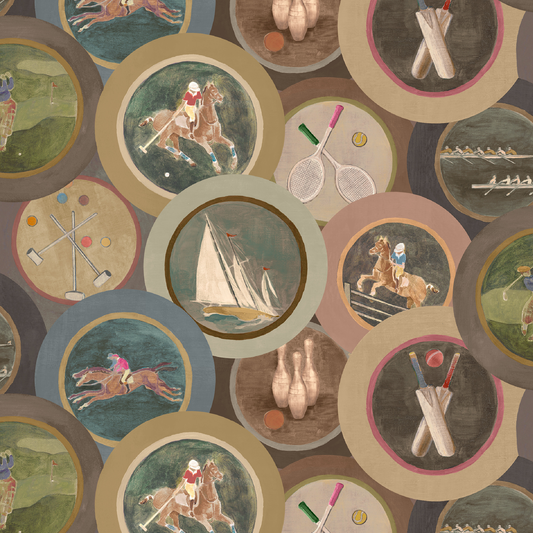 Mulberry Home | Sporting Life wallcovering - Woodsmoke