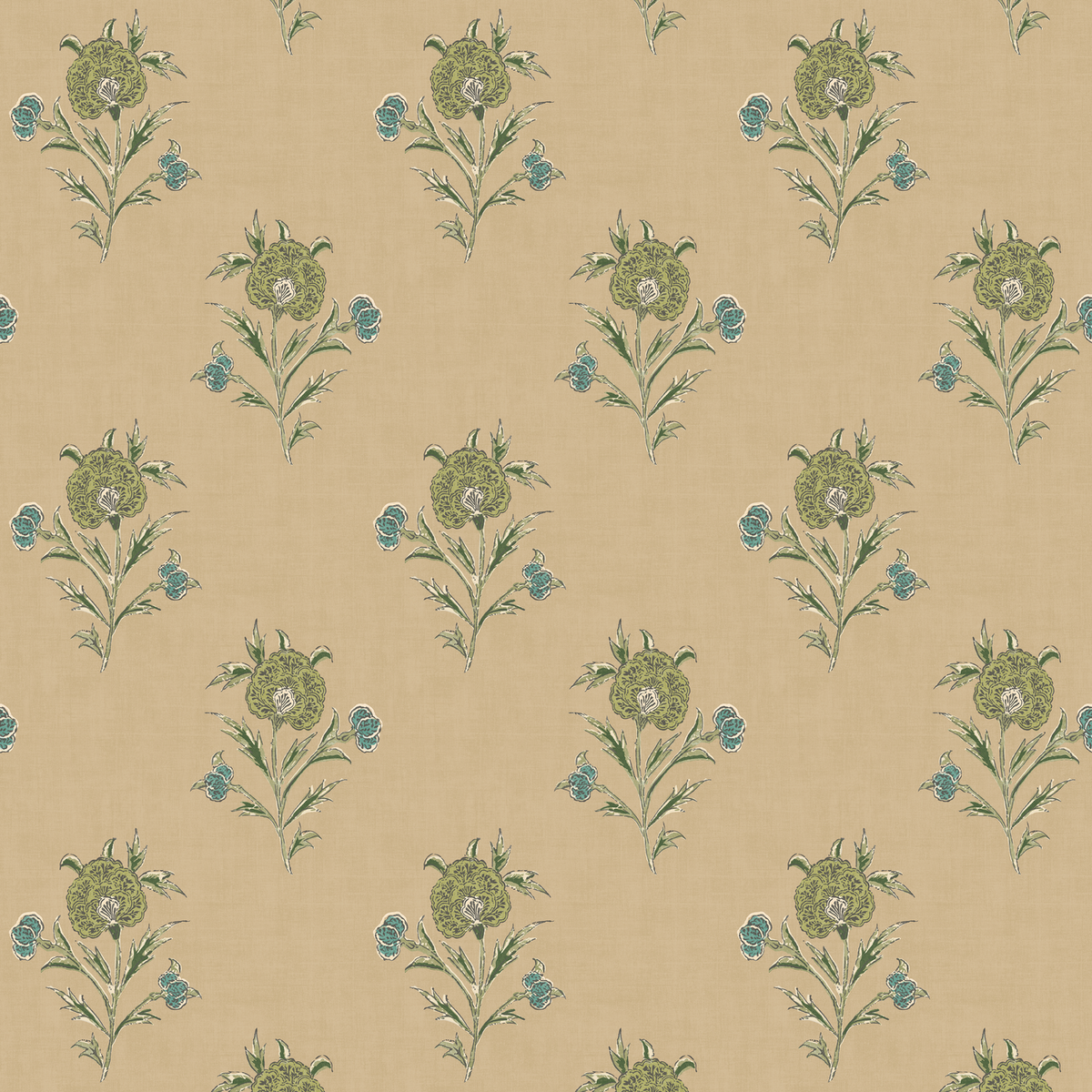 Mulberry Home | Somerton wallcovering - Emerald