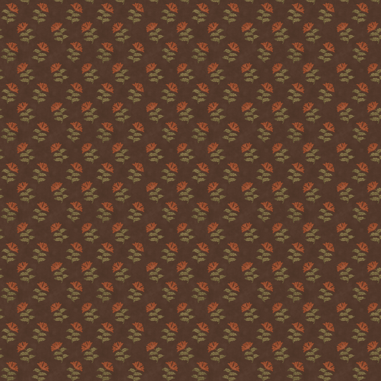 Mulberry Home | Mulberry Sprig wallcovering - Espresso