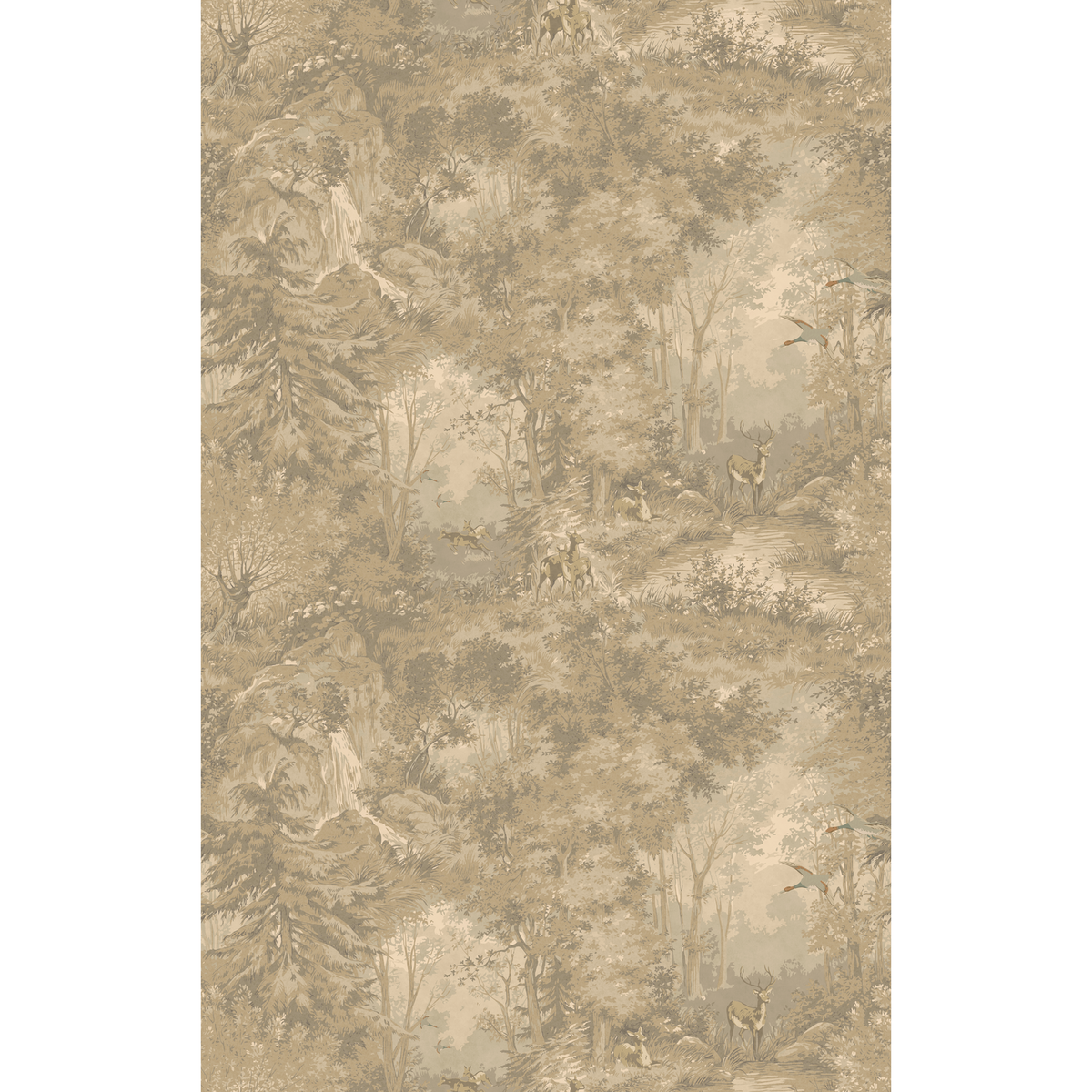 Mulberry Home | Mulberry Woodland wallcovering - Woodsmoke