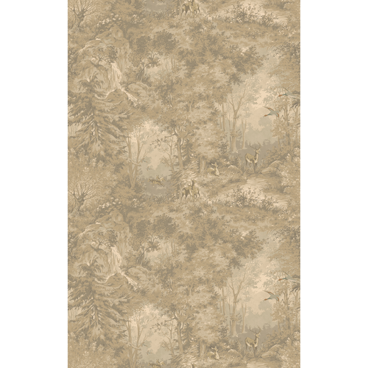 Mulberry Home | Mulberry Woodland wallcovering - Woodsmoke