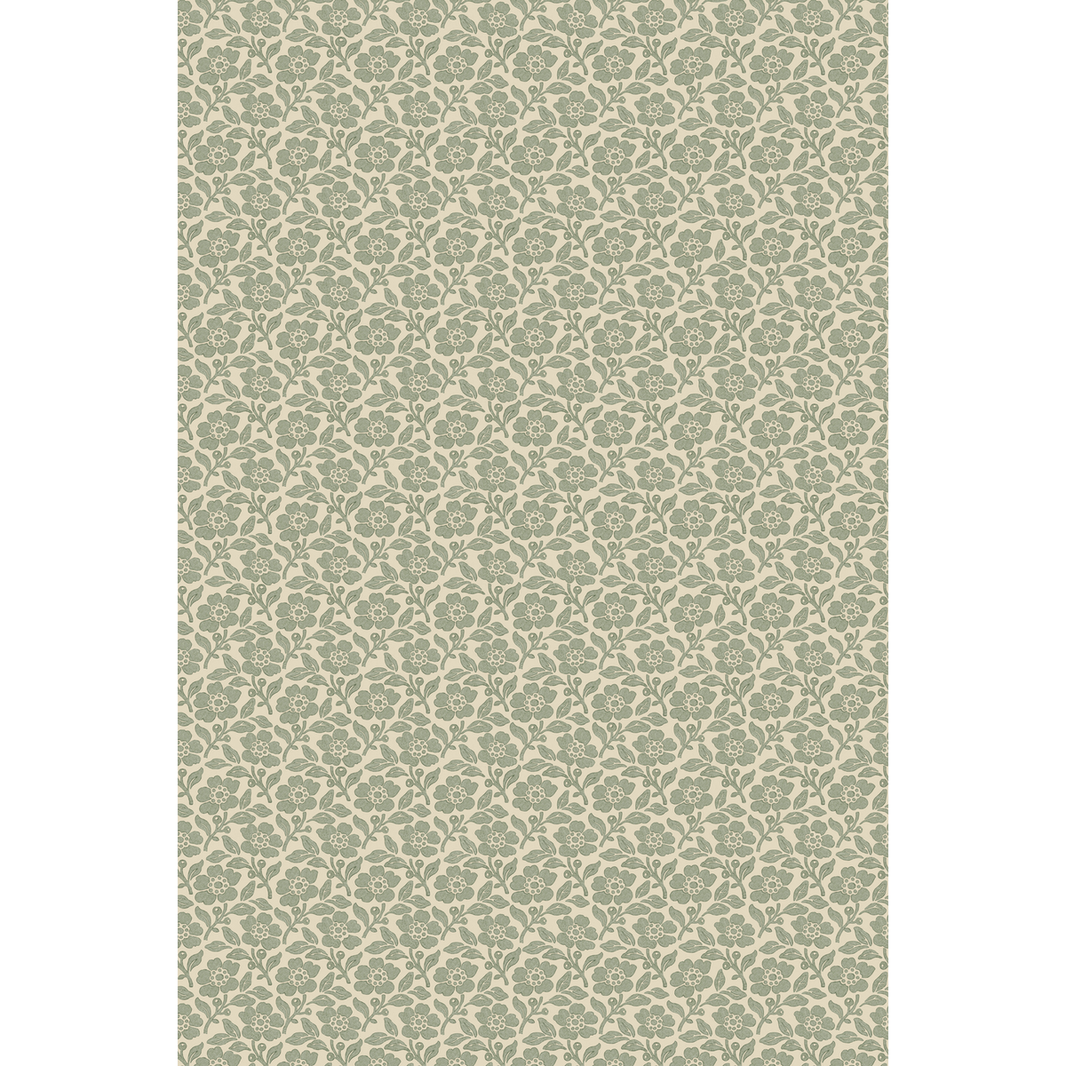 Mulberry Home | Martock Sprig wallcovering - Aqua