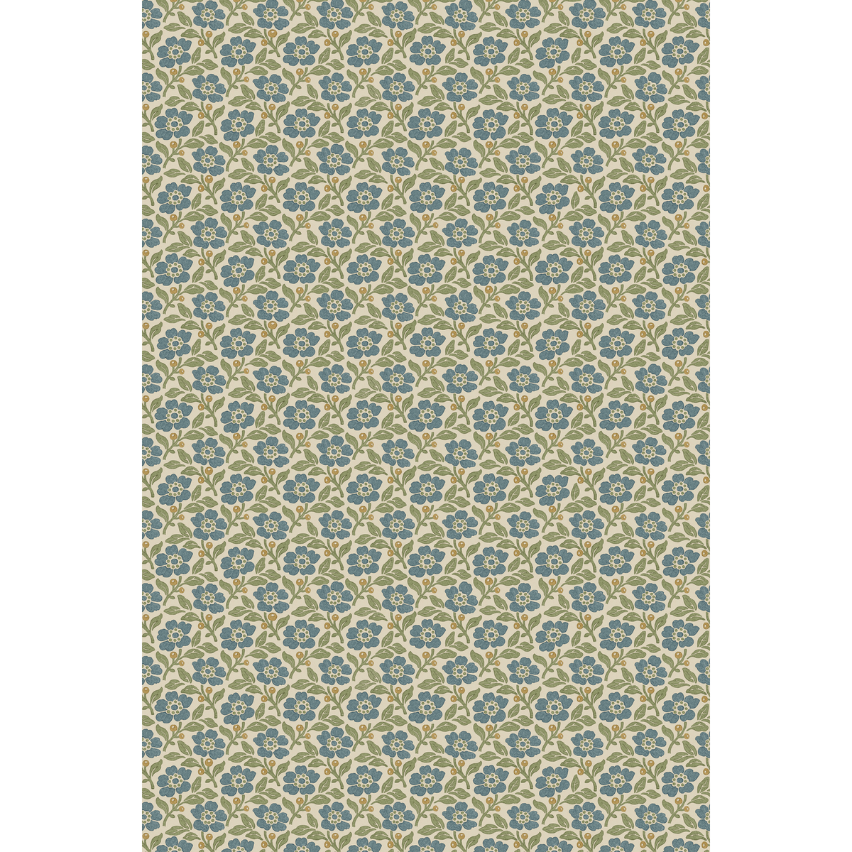 Mulberry Home | Martock Sprig wallcovering - Teal/Green