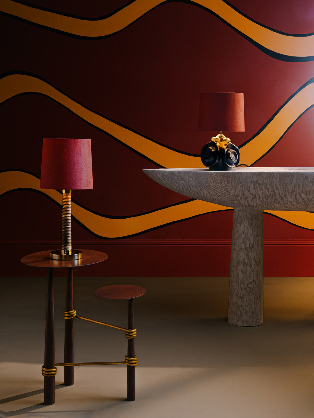 Terrazza Side Table - styled