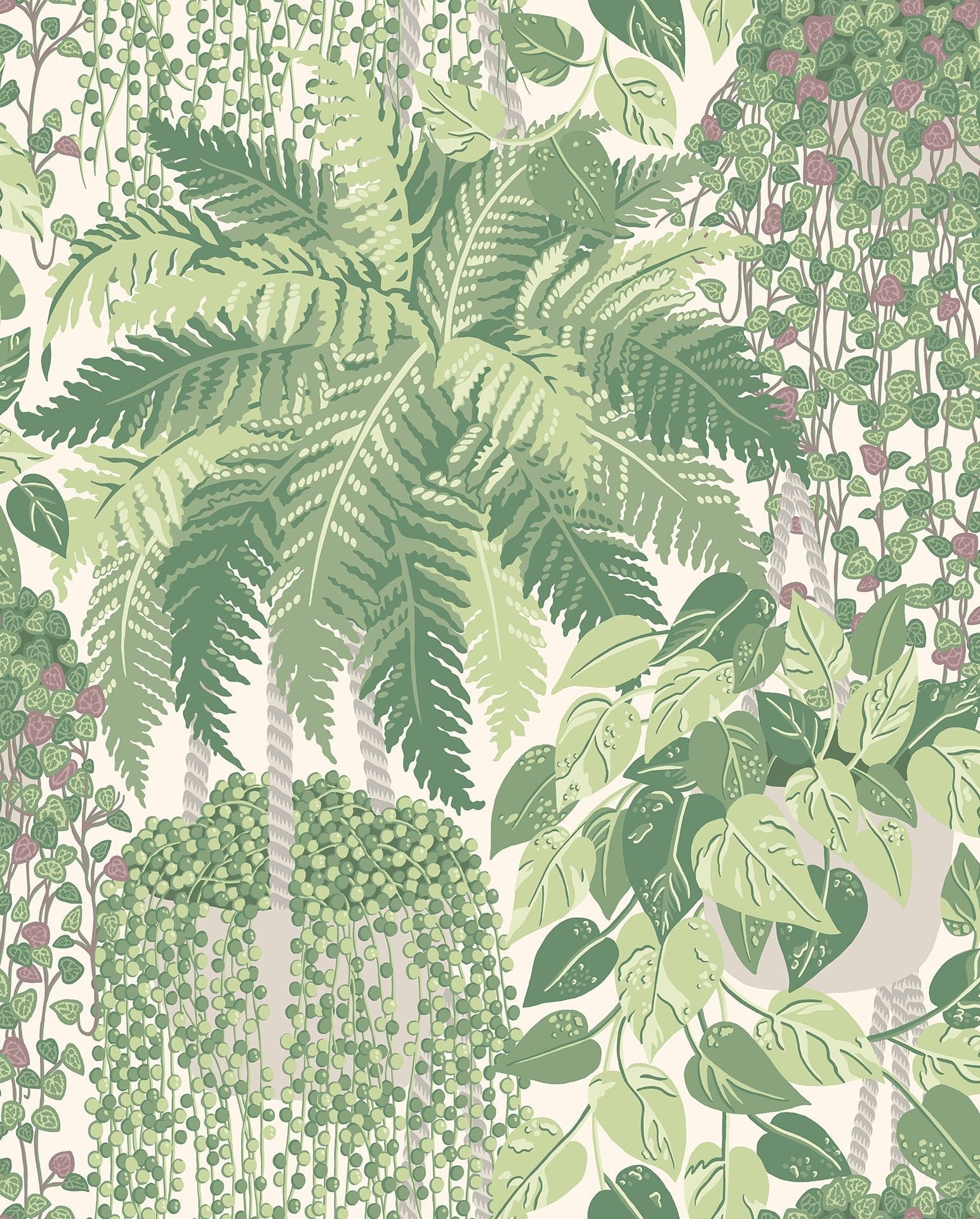Cole & Son Fern wallpaper - Leaf Green & Olive