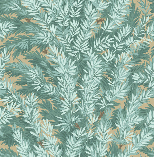 Cole & Son Florencecourt wallpaper - Print Room Blue on Sand