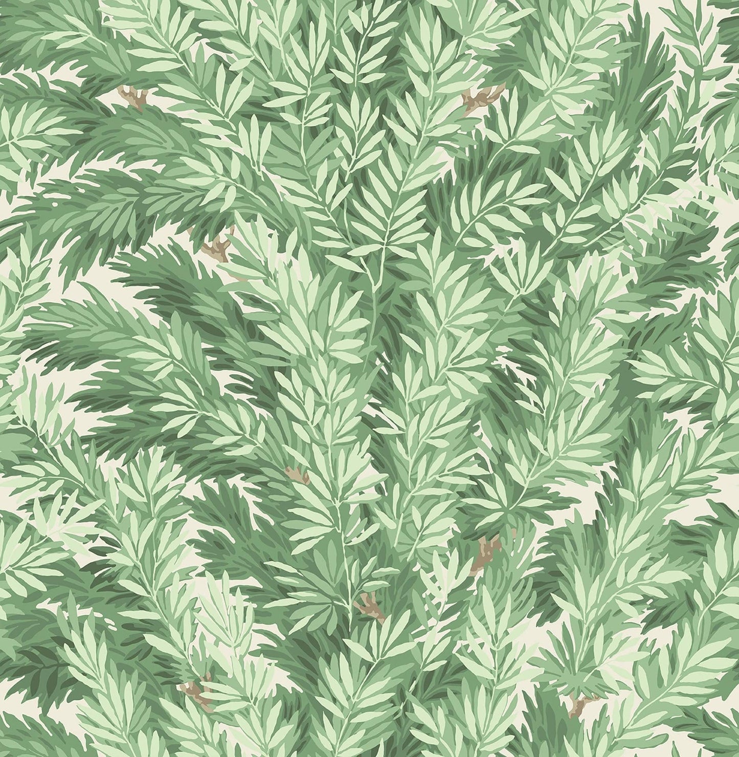 Cole & Son Florencecourt - Leaf Green on Parchment