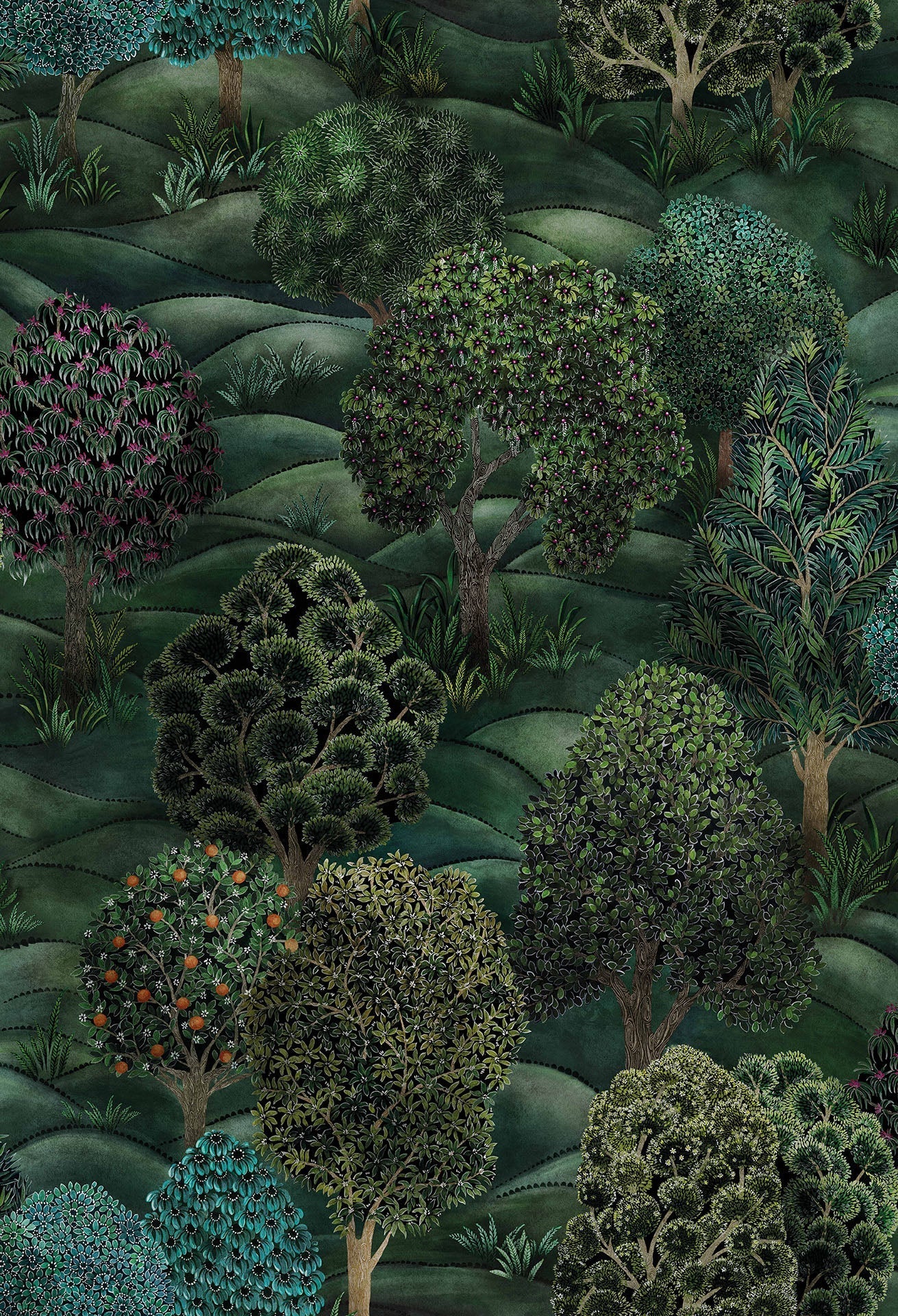 Cole & Son Forest wallpaper - Forest Greens