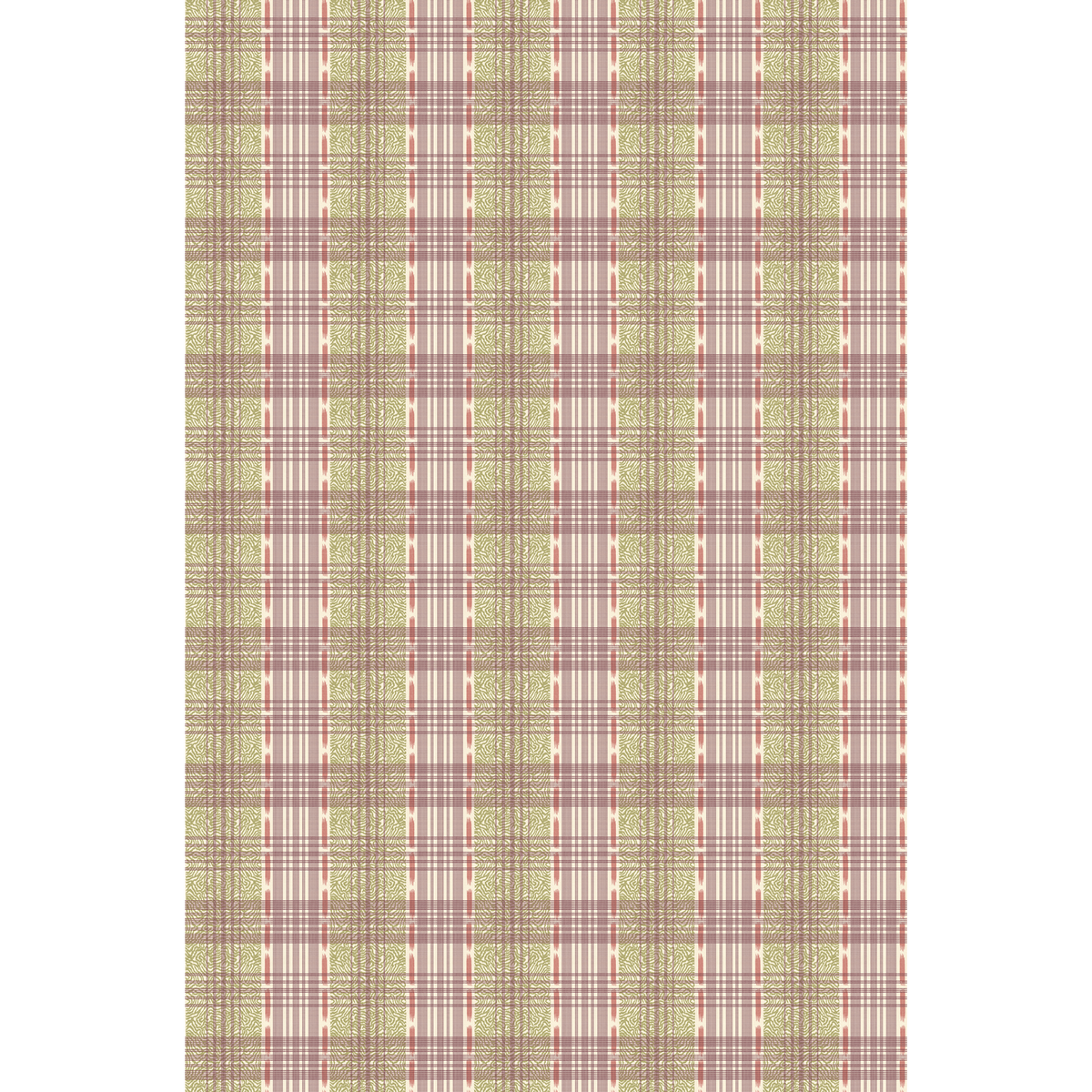 George & Minnie | Squiggle Check fabric - Berry