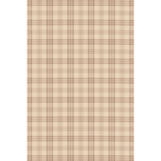 George & Minnie | George Check fabric - Walnut