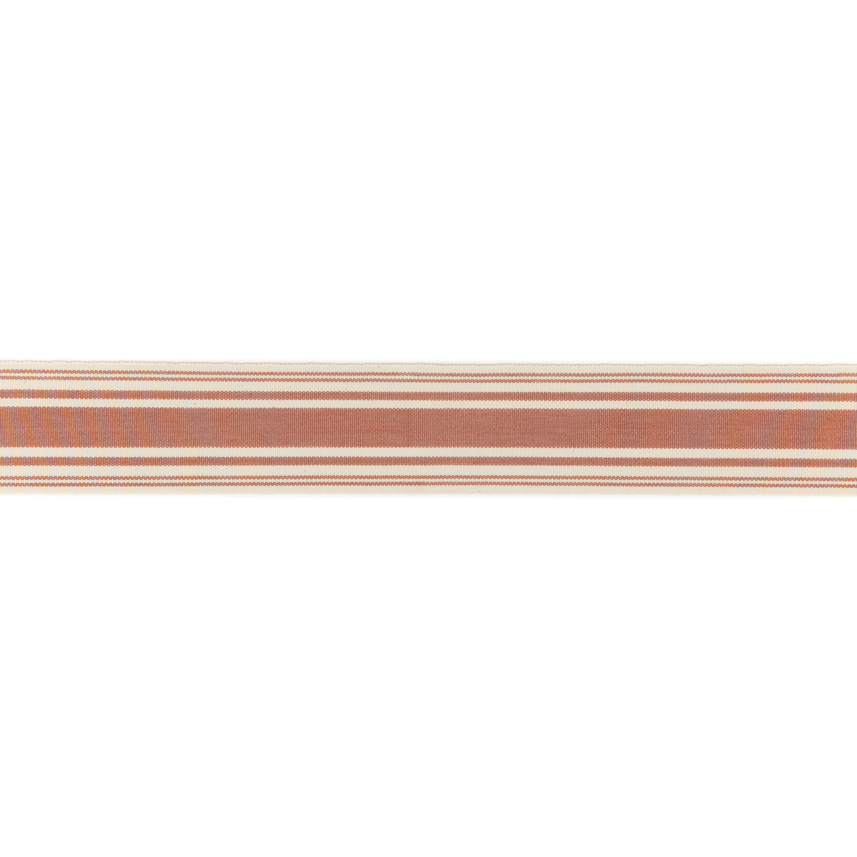 George & Minnie | Ribbon Tape fabric - Terracotta