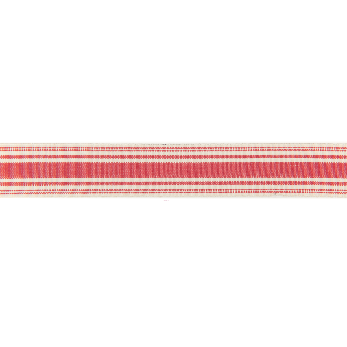 George & Minnie | Ribbon Tape fabric - Raspberry