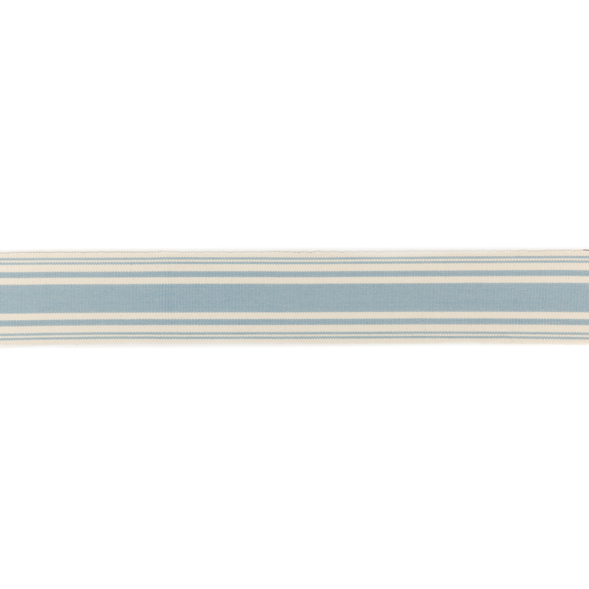 George & Minnie | Ribbon Tape fabric - Chalky Blue