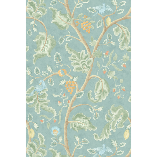 George & Minnie | Mythical Trail wallcovering - Aqua