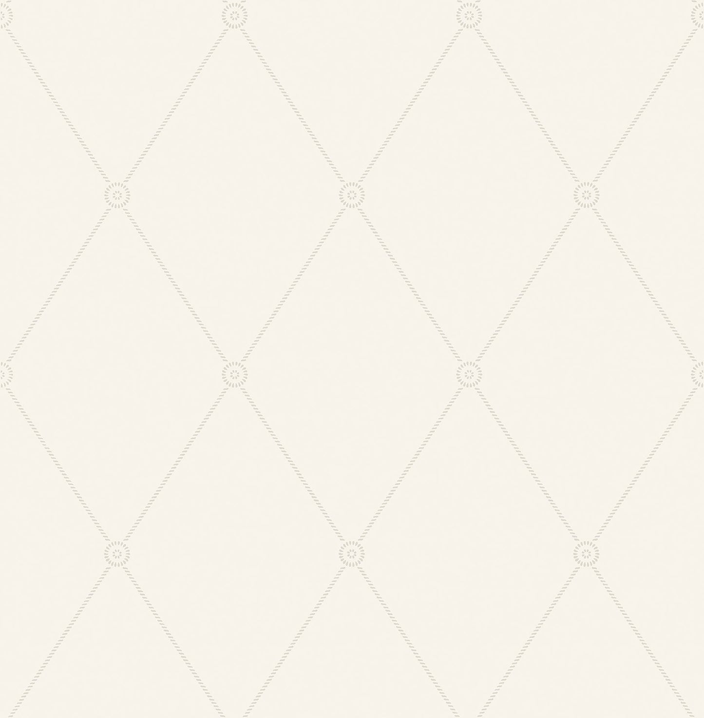 Cole & Son Large Georgian Rope Trellis wallpaper - White