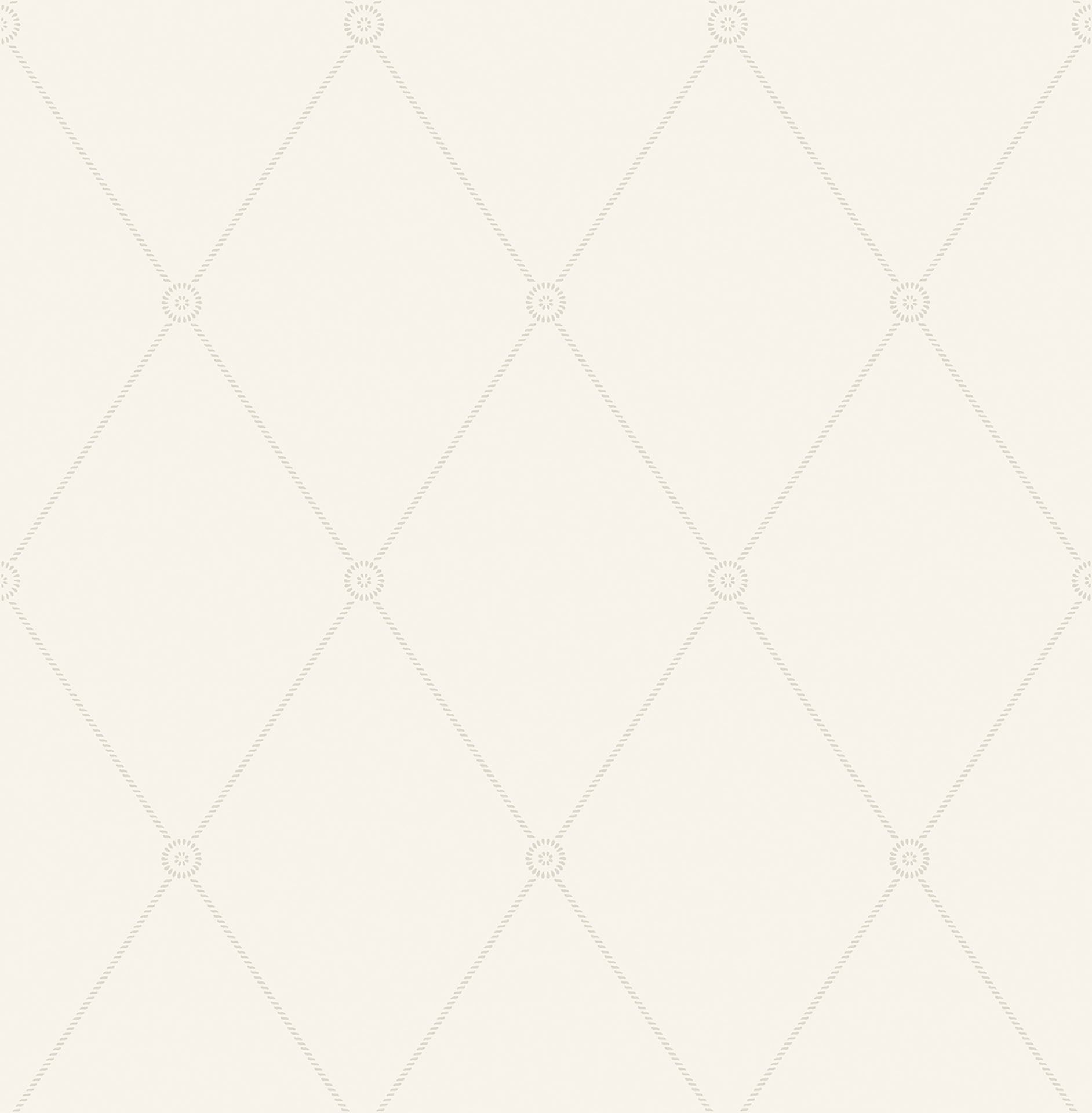 Cole & Son Large Georgian Rope Trellis wallpaper - White