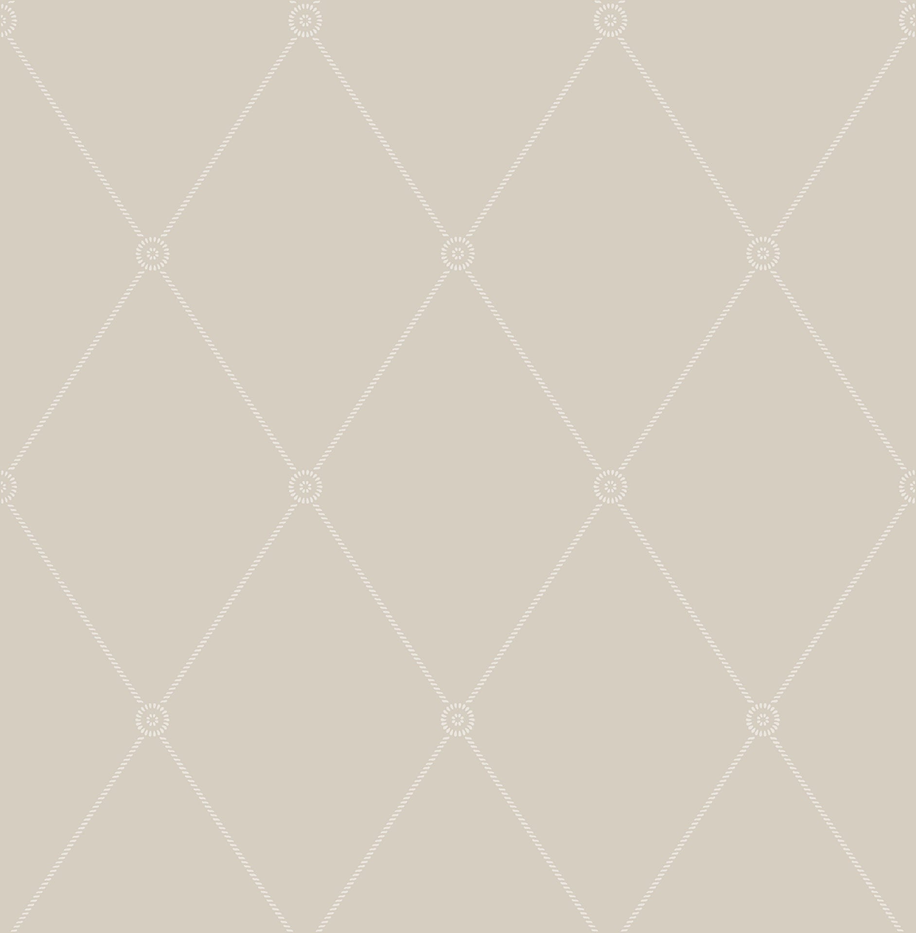 Cole & Son Large Georgian Rope Trellis - Linen