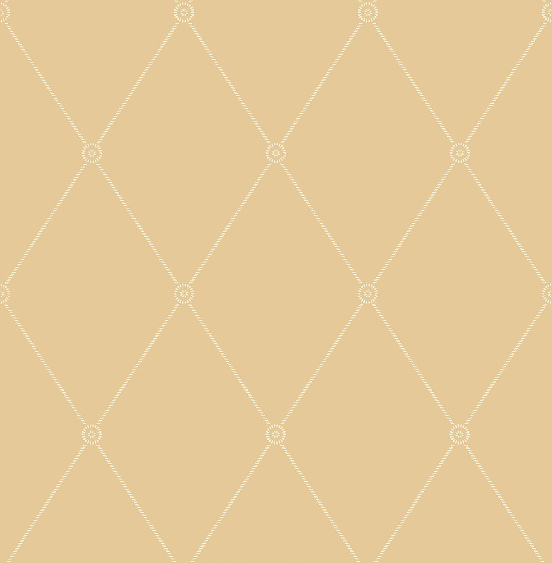 Cole & Son Large Georgian Rope Trellis - Ochre