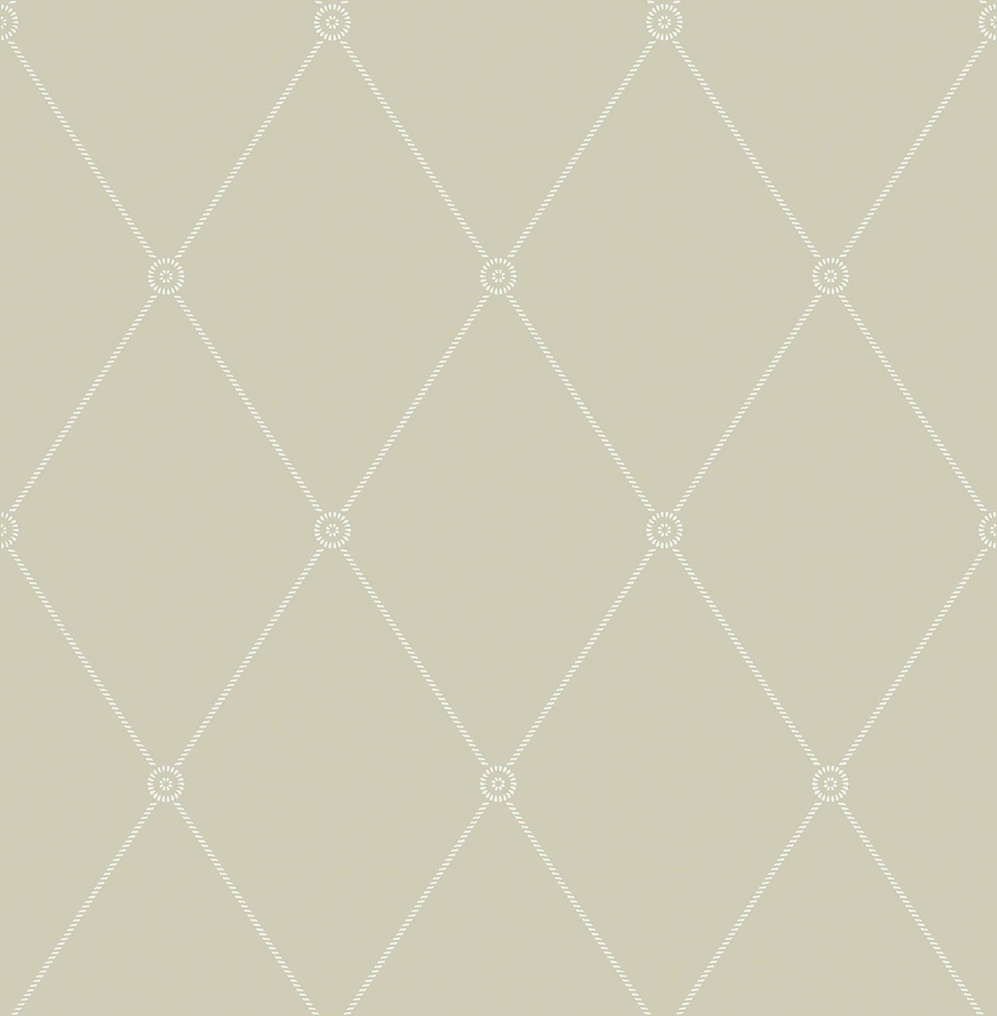 Cole & Son Large Georgian Rope Trellis - Soft Olive