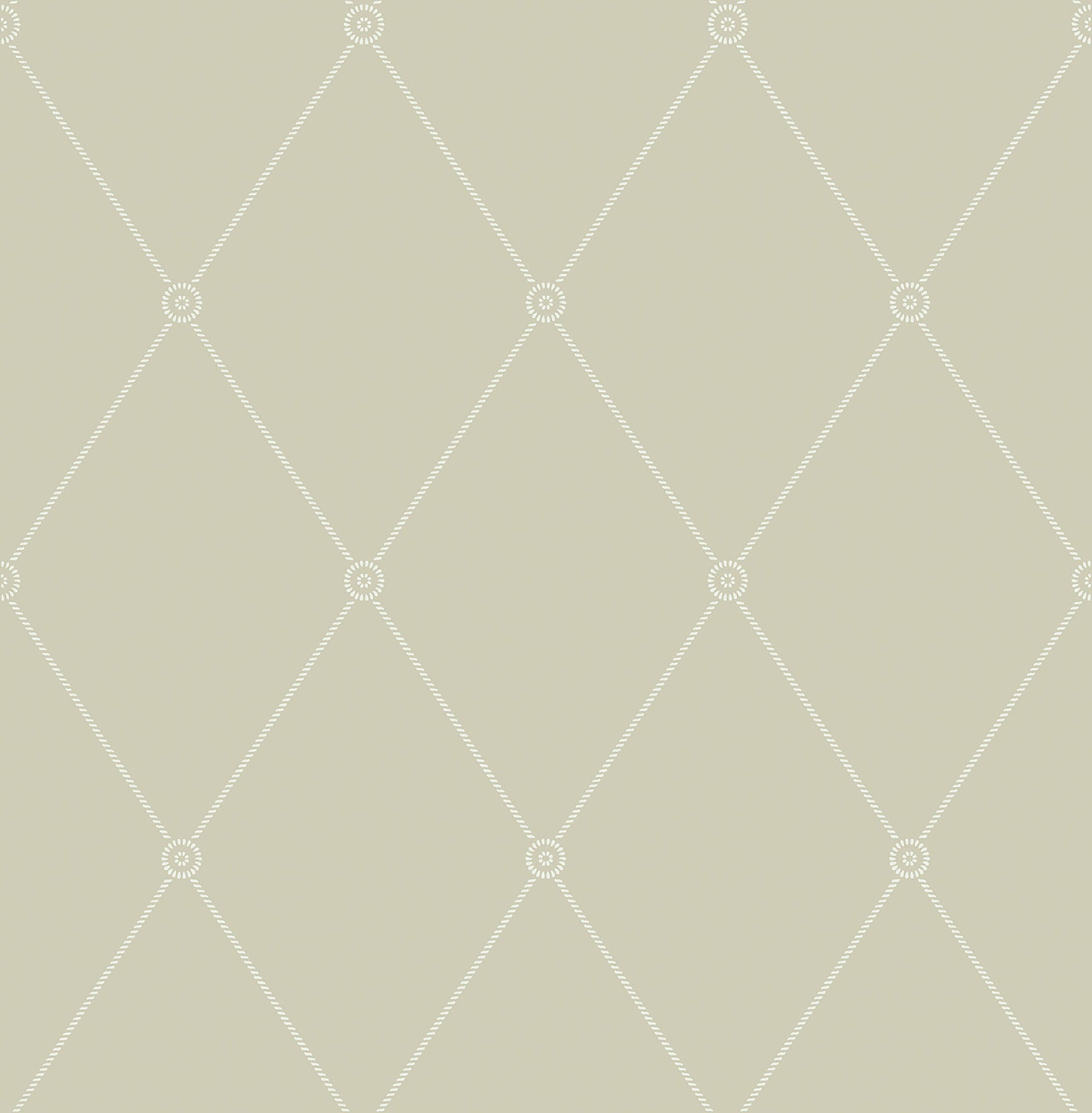 Cole & Son Large Georgian Rope Trellis - Soft Olive